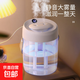 加濕器雙噴頭家用空氣加濕器大容量臥室家用大霧量空調(diào)空氣凈化桌面辦公加濕七夕女生禮物 簡約白-數(shù)顯款-大容量2L