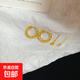 18k真金電鍍銀針紋路圓形耳釘百搭耳環(huán)情人節(jié)送女友禮物耳飾批發(fā) 銀針-金色（兩件套）
