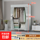 布衣柜臥室家用2024新款出租房衣柜簡(jiǎn)易組裝衣柜宿舍收納柜衣服柜 100CM夢(mèng)中風(fēng)華【20mm鋼管】