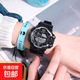 電子手表女孩ins風(fēng)學(xué)院森系初高中學(xué)生韓版運動(dòng)潮流夜光鬧鐘 596黑色【多功能+大表盤(pán)】
