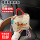 日系刺繡可愛(ài)臘腸狗水桶包包女2025新款夏季休閑戶(hù)外斜挎包單肩包 CH-810#米白色