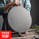 加厚鑄鐵雜糧煎餅鏊子生鐵煎餅鍋無涂層家用煎餅果子鍋平底不粘鍋 直徑 30cm