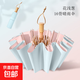 16骨晴雨傘男女太陽(yáng)兩用防曬防紫外大號抗風(fēng)高級感遮陽(yáng)傘折疊雨傘 16骨-花淺蔥【彩膠-晴雨兩用傘】