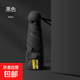 六骨膠囊傘防曬遮陽(yáng)傘女士黑膠防紫外線晴雨兩用傘小巧 曜石黑