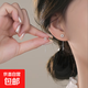 S999足銀梅花閃鉆花朵耳線(xiàn)2025新款設計小眾微鑲小花耳環(huán)純銀耳飾 梅花耳線(xiàn)【1對】+精美禮盒