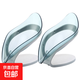 創(chuàng  )意樹(shù)葉肥皂盒浴室免打孔瀝水香皂架衛生間瀝水香皂盒脫卸置物架 藍色2個(gè)裝