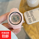 韓版森系學(xué)生手表女多功能鬧鐘夜光電子手表簡(jiǎn)約百搭運動(dòng)電子手表 3018粉色