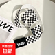 帆布腰帶男女通用2025新款字母腰帶百搭ins風(fēng)牛仔褲千禧辣妹皮帶 白色/ 110cm 3.5cm寬