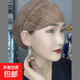 薄款頭巾帽子女春夏季新款網(wǎng)紗包頭回族堆堆帽媽媽套頭遮白發(fā)帽子 咖啡色