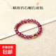 【限時(shí)福利】刻面石榴石戒指均碼女水晶極細(xì)戒指復(fù)古風(fēng) 石榴石刻面戒指