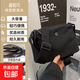 尼龍布斜挎包多層2025新款潮多功能休閑防水便攜時(shí)尚單肩斜挎布包 黑色/