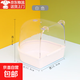 鳥(niǎo)用洗澡盆虎皮鸚鵡浴房浴室畫(huà)眉洗澡器八哥玄鳳牡丹小鳥(niǎo)用洗澡盒 白色（有孔）