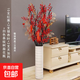 發(fā)財果仿真花擺件客廳插花紅果果花瓶假花家居擺設裝飾品紅漿果 10枝紅果+2尤加利+2銀杏（含白瓶）
