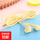 【兩件裝】U19親膚質(zhì)感馬卡龍有線(xiàn)耳機3.5mm接口 可愛(ài)耳機通用oppo小米華為蘋(píng)果音樂(lè )游戲耳機 新款-奶黃色