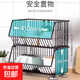 廚房置物架落地多層可移動(dòng)家用小推車(chē)放蔬菜籃子菜筐玩具收納神器 大號黑色兩層【帶移動(dòng)輪】