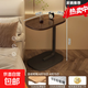 可移動(dòng)床邊桌臥室簡(jiǎn)易電腦桌懶人沙發(fā)邊幾桌出租房家用床柜置物架 【熱銷款】黑胡桃+黑架45*28*60