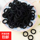 100根裝兒童發(fā)圈彩色高彈毛巾圈不扯頭皮無(wú)縫頭繩彩色寶寶發(fā)圈 黑色100根