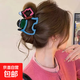 法式簡(jiǎn)約大號(hào)波浪抓夾女高級(jí)感鯊魚(yú)夾2025新款后腦勺盤(pán)發(fā)頭飾蝴蝶 藍(lán)粉小狗抓夾