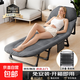 美式折疊床辦公室家用陽臺午休神器多檔調(diào)節(jié)便攜式單人躺椅午睡 【多檔調(diào)節(jié)】八腳-170灰一體棉