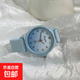 學(xué)生手表女孩漸變色個(gè)性設計感可愛(ài)果凍馬卡龍校園風(fēng)簡(jiǎn)約森系 灰藍 33mm