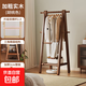 實(shí)木衣帽架落地臥室掛衣架家用室內衣服掛架子簡(jiǎn)易晾衣架2025新款 全實(shí)木（掛褲桿）胡桃色60cm