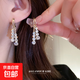 s925銀針精致耳環(huán)女韓版簡約水滴C形金色耳圈感百搭氣質(zhì)耳飾 主圖款