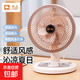 駱駝電風(fēng)扇家用電扇臺式多功能小型風(fēng)扇學(xué)生宿舍桌面風(fēng)扇可搖頭靜音辦公室桌面臺扇 米色臺扇【搖頭/2檔位】 標(biāo)配【1.3米電源線】