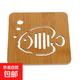 卡通隔熱墊居家木質(zhì)餐桌墊防滑鍋墊創(chuàng  )意可愛(ài)墊子茶杯墊碗墊杯墊 圖案隨機1個(gè)