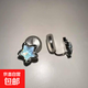 藍(lán)色星星耳釘女簡(jiǎn)約小清新設(shè)計(jì)感無(wú)耳洞耳夾耳環(huán)氣質(zhì)甜美新款耳飾 淺藍(lán)雙五角星耳夾