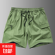 男士短褲夏季運動(dòng)5分褲透氣速干戶(hù)外舒適休閑 豆綠色 （冰感舒適） S