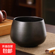 2025新款茶洗茶渣缸陶瓷建水整套茶具套裝水盂茶水缸教師節禮物 【黑】【清風(fēng)建水】1000ml