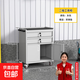 移動(dòng)重型五金工具柜汽修維修柜車(chē)間收納柜多功能工具箱工具推車(chē) 新款灰白二抽工具柜-不含掛網(wǎng)