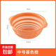 洗菜籃子3件套家用水果籃廚房瀝水籃塑料洗菜盆果盤(pán)收納神器 橙色中號2個(gè)裝