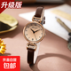 手表女細帶復古輕奢高級感優(yōu)雅小巧氣質(zhì)英倫小香風(fēng)女士石英表 氣質(zhì)咖色（復古優(yōu)雅）