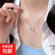 海藍色星星閃鉆項鏈女輕奢高級感時(shí)尚鎖骨鏈2025新款冷淡風(fēng)配飾品 銀色藍色星星吊墜項鏈【1調整】
