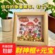 金元寶財神到相框 順風(fēng)順水順財神小眾中空框財神小擺件水晶元金元寶招財相框擺件 財神框1個(gè)+60金元寶（拼手速槍~）