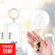 亞克力長(cháng)方形透明相框鑰匙扣自制diy貼紙照片相框空殼包包掛件 透明長(cháng)方形鑰匙扣10個(gè)裝