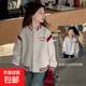 女童2025春秋新款兒童美式休閑棒球服洋氣中大童時(shí)尚女孩夾克外套 灰褐色 160