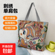 【物超所值】時(shí)尚休閑帆布包女單肩包上班托特包帆布袋卡通包包 兔子 大包