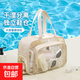 游泳包干濕分離健身包女洗漱包男兒童泳衣收納包運動(dòng)包沙灘包防水 白色【帶獨立鞋倉】