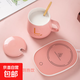 陶瓷杯保溫杯墊電熱杯墊水杯恒溫加熱器恒溫暖杯器辦公室茶座暖奶器保溫底座 【少女粉】恒溫單杯墊