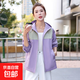 短款外套女情侶款春秋薄款韓版寬松百搭防曬戶(hù)外夾克學(xué)生連帽風(fēng)衣 紫色 L 100-120斤