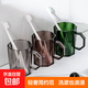 【高透加厚】刷牙漱口杯北歐ins簡(jiǎn)約輕奢情侶洗漱杯牙刷杯子牙缸 碧璽色