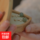 925銀針仿玉髓耳墜耳環女小眾輕奢纏繞珍珠耳釘ins風感耳飾品 A933金