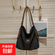 新款書(shū)包女ins森系百搭高顏值耐臟背包學(xué)生通勤上課大容量雙肩包 黑色多用皮帶/ 中包