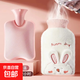 熱水袋注水防爆暖水袋宮腹暖手寶學(xué)生暖寶寶毛絨可愛(ài)取暖沖水安全 款式隨機2000ml  2個(gè)裝