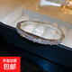 韓國鋯石花朵手鐲小眾時(shí)尚簡(jiǎn)約百搭手環(huán)氣質(zhì)輕奢高級感手飾批發(fā)女 手鐲-銀色