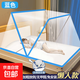 學(xué)生宿舍可折疊蚊帳懶人免安裝網(wǎng)紅新款家用便攜式防蚊上下鋪蚊帳 藍(lán)色【加粗加固】 【1.5米床】長190*寬135*高80cm