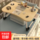 電腦桌宿舍筆記本電腦桌家用床上小桌子作業(yè)桌書學生多功能小桌 胡桃木6040+雙卡槽+抽屜書架