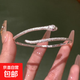 小眾色靈蛇手鐲百搭簡(jiǎn)約設計版赤靈蛇可調節手鐲高質(zhì)紋理手環(huán) M1525【銀色靈蛇手鐲】1個(gè)裝